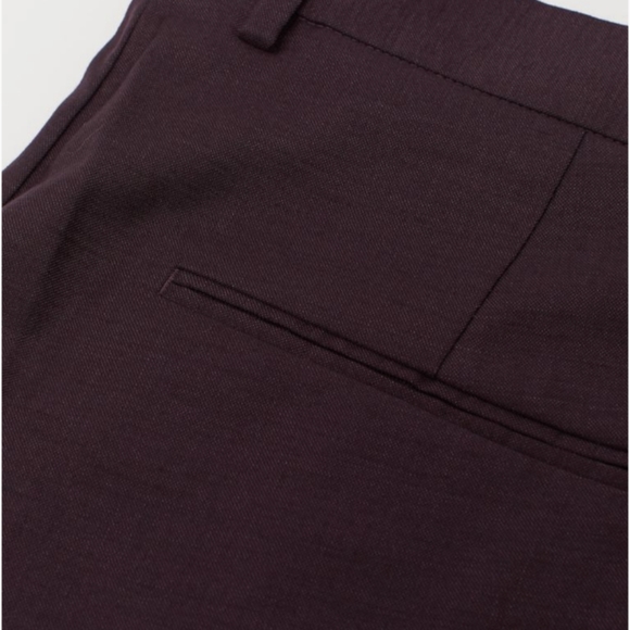 NWT RW&CO. Mens Skinny Fit Suit Pants in Burgundy - Picture 5 of 5